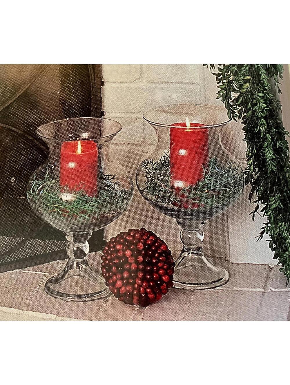 Southern Living at Home LARGE Madeline Hurricane Vase Candle Holder 13" x 8"